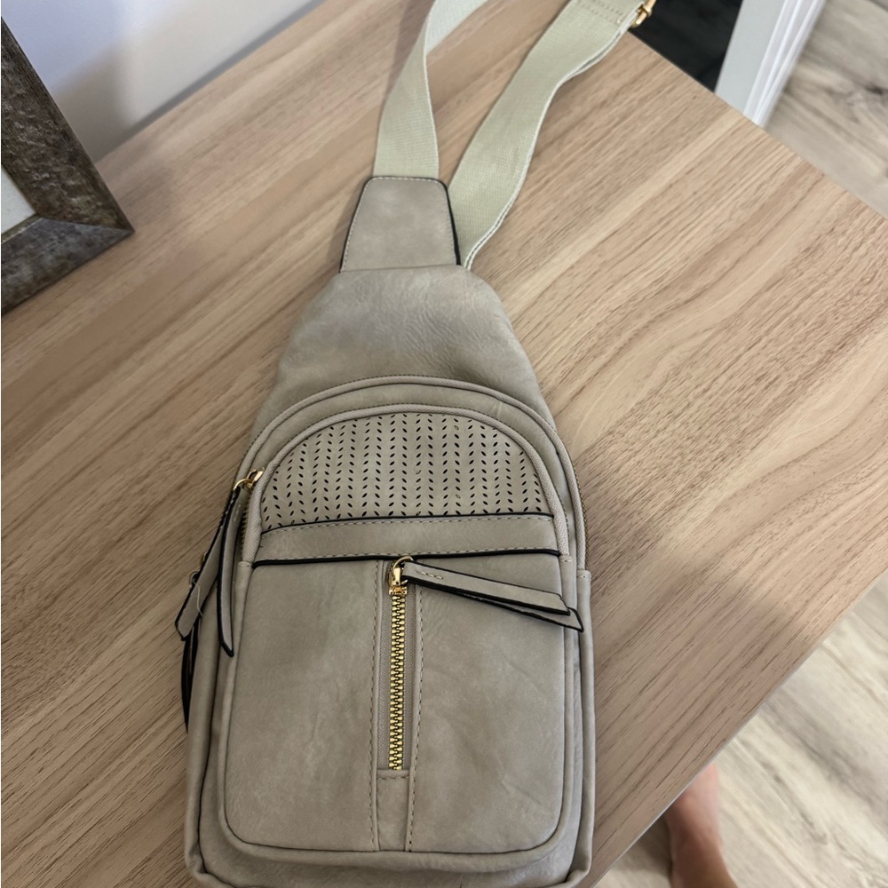 Stylish Beige Sling Bag